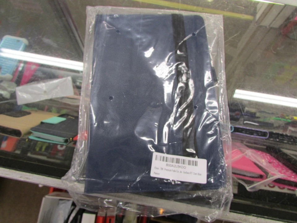 Elsse Microsoft Surface RT Tablet STAND Book Cover Leather Folio Case BLUE - Image 3 of 4