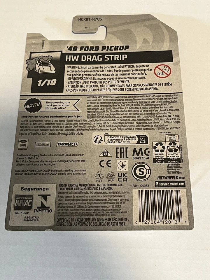 Ford Pickup 181/250 HW Hot Wheels 1940 tira de arrastre 1/10 S3 Foto 2 de 2
