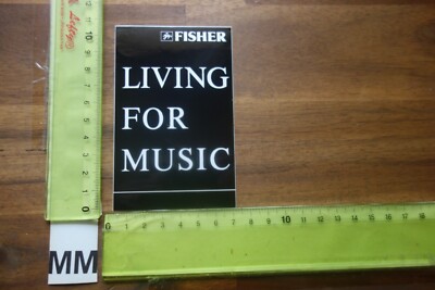 Alter Aufkleber Musik HiFi Audio Video CarFidelity Autoradio FISHER (MMD)