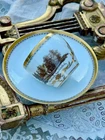 MEISSEN 18TH SPLENDID CUP AND SAUCER LANDSCAPE DECOR