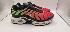 NIKE AIR MAX PLUS GS GREEN STRIKE FLASH CRIMSON TRAINERS UK3.5