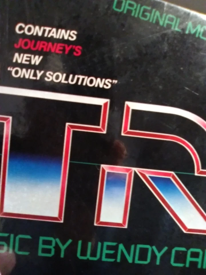 VINTAGE DISNEY TRON Motion Picture Soundtrack LP -SHRINK/BALLYS & $ STICKERS VG+ - Image 4 of 4