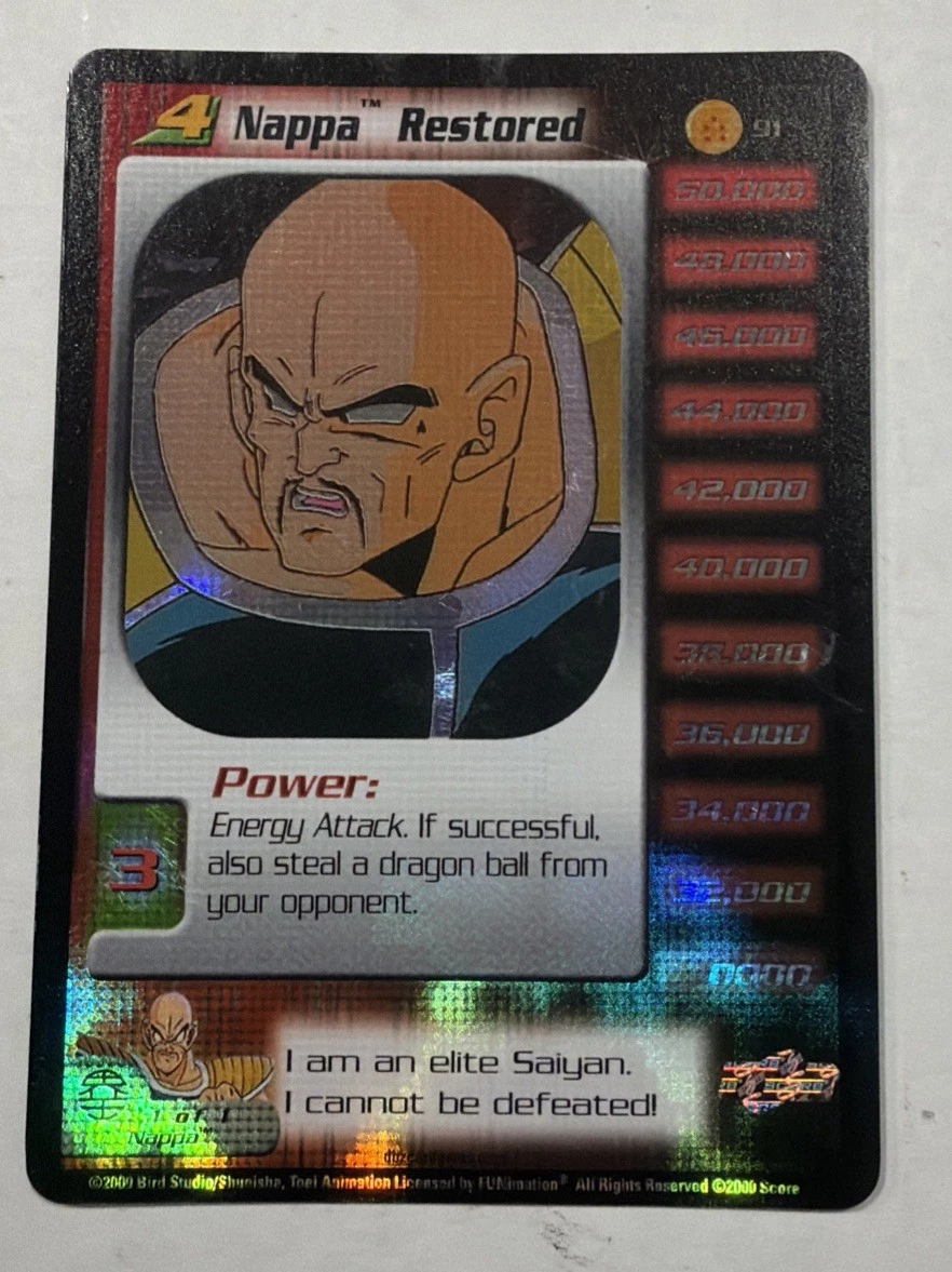 Dragon Ball Z TCG Near Mint or Better Rare Individual Collectible