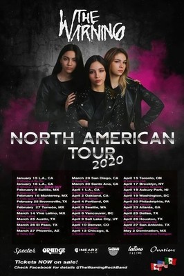 Vintage 2020 - The Warning North America 2020 Tour Poster, gift for fan