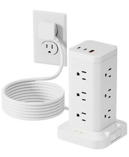 Power Strip Tower with Surge Protector 1800J, Fast Charging Tower PD20W USBC ...