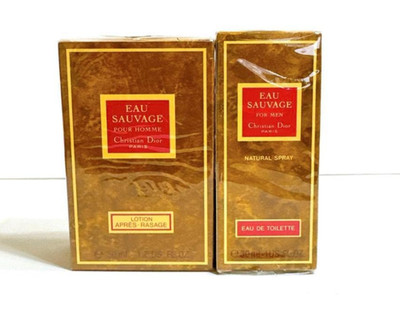 DIOR EAU SAUVAGE POUR HOMME EDT 30ml 1oz & AFTER SHAVE LOTION  50ml 1.7oz Set