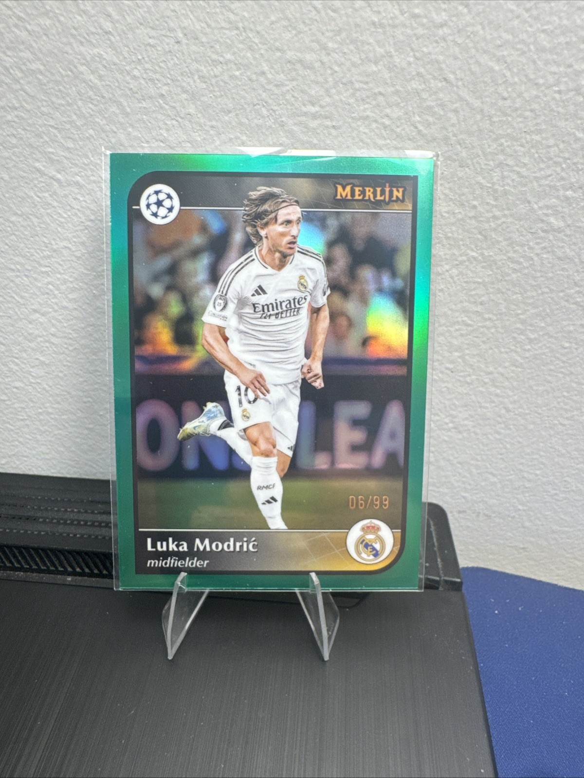 2024-25 Topps Merlin UCC Luka Modric Green /99 #86 Real Madrid Croatia