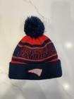 New England Patriots Pom Stocking Cap Beanie - Size Youth - Red Navy — photo 1