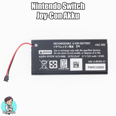 HAC-006 Akku Batterie Battery 525 mAh für Nintendo Switch Joy-Con Controller