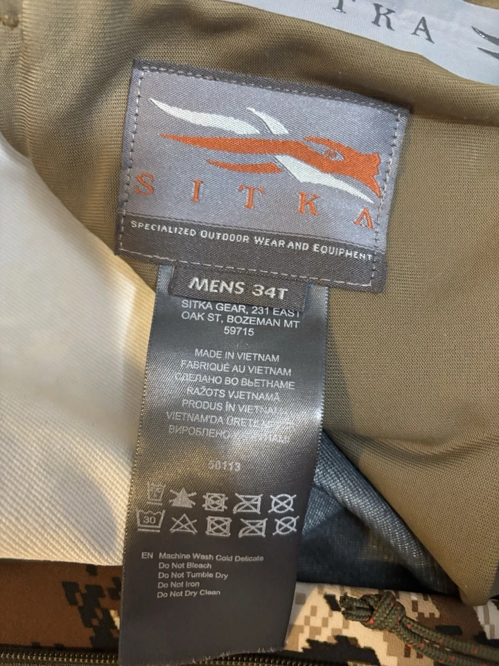 Sitka Gear Men’s Timberline Pants 34T Subalpine - Image 2 of 3