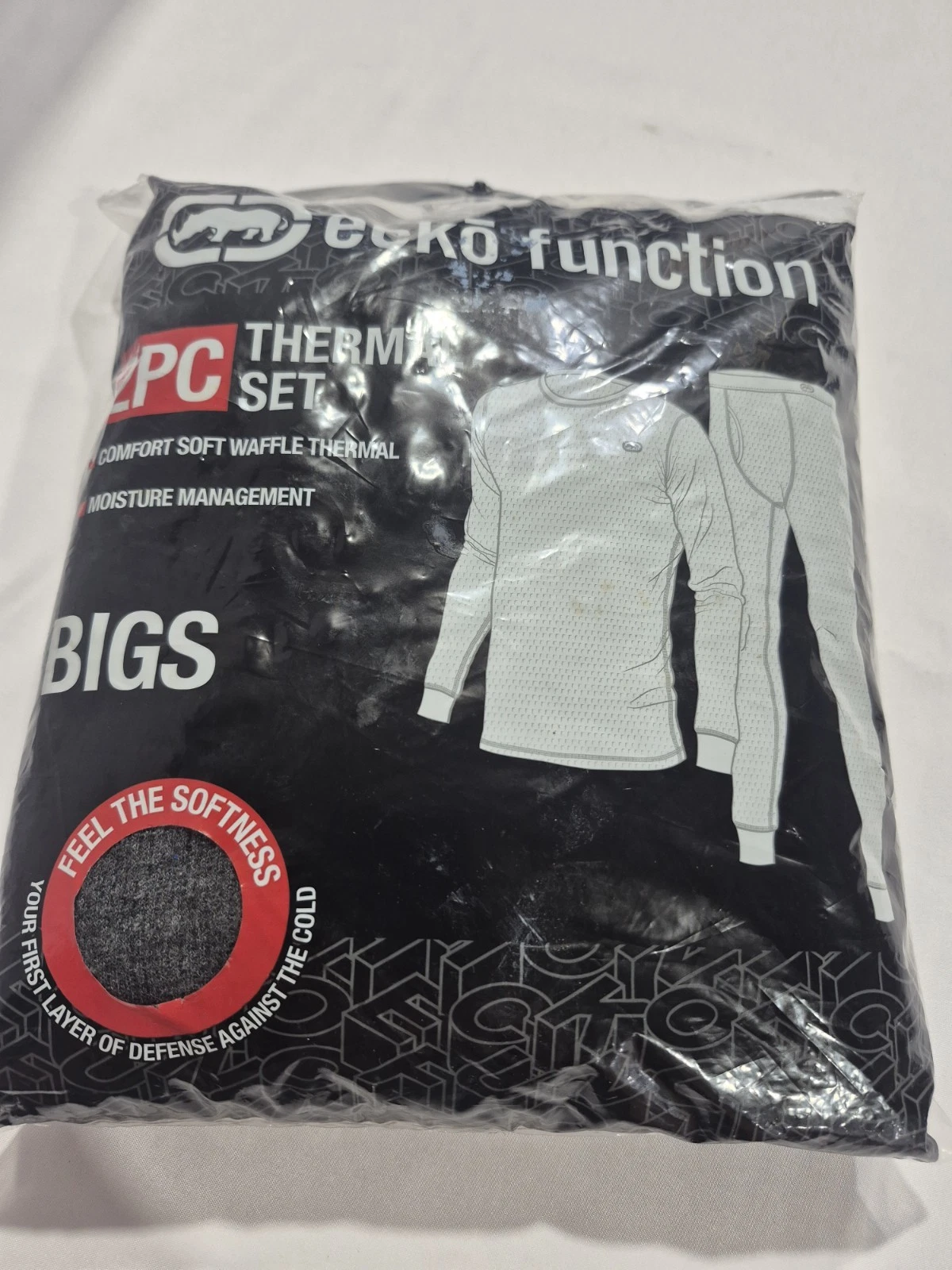 Ecko 2 Piece Thermal Set Gray Comfort Soft Waffle Controls Moisture Size 4 Xl
Opens in a new window
