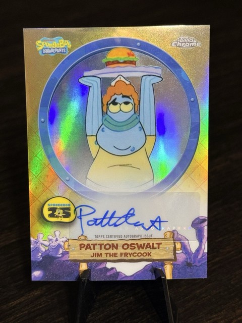 2025 Topps Chrome SpongeBob- Patton Oswalt “Jim The Fry cook” Autograph