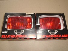 NOS, ONE Pair of Vintage, boxed, Solar - Sparto,  Red, Rear, Fog Warning lights.