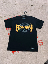 WWE Wrestling RYBACK Hungry Feed Me More Size Large Black T-Shirt Faded Crashed
