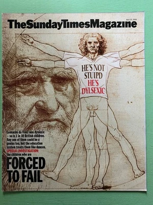 SUNDAY TIMES mag 23-July-2000 DYSLEXIA Lolo Ferrari Anna Pavord Siena's Palio UK - Image 1 of 2