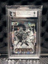1996 Bowman's Best Allen Iverson Retro ATOMIC REFRACTOR #TB13 BGS 9 (POP 10)