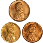 ✅  1954 P/D/S BU Uncirculated 3 COIN SET Lincoln Wheat Cents Choice RED Beauties