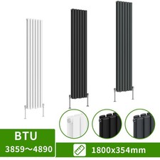 Horizontal Vertical Designer Radiator Oval Column Flat Panel Central Heating