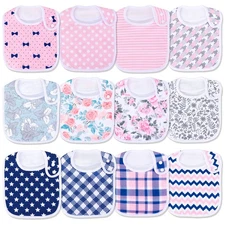 Benoxine Baby Bandana Drool Bibs Soft and Absorbent Organic Cotton Bandana B...