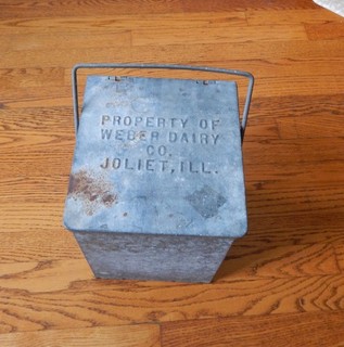 Weber Dairy Joliet ILL. IL. Porch Box for Milk Bottles Maker Cumberland Case