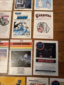 IntelliVision / Colecovision Mixed Lot Game Manuals Only