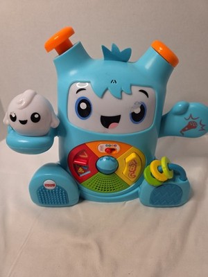 Fisher Price Rockit and Glow Interactive Learning Robot Smart Stages Toy Teal