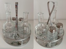 Oliera Saliera Pepiera Acetiera Stecchiera Vintage Made in Italy INOX 18/C