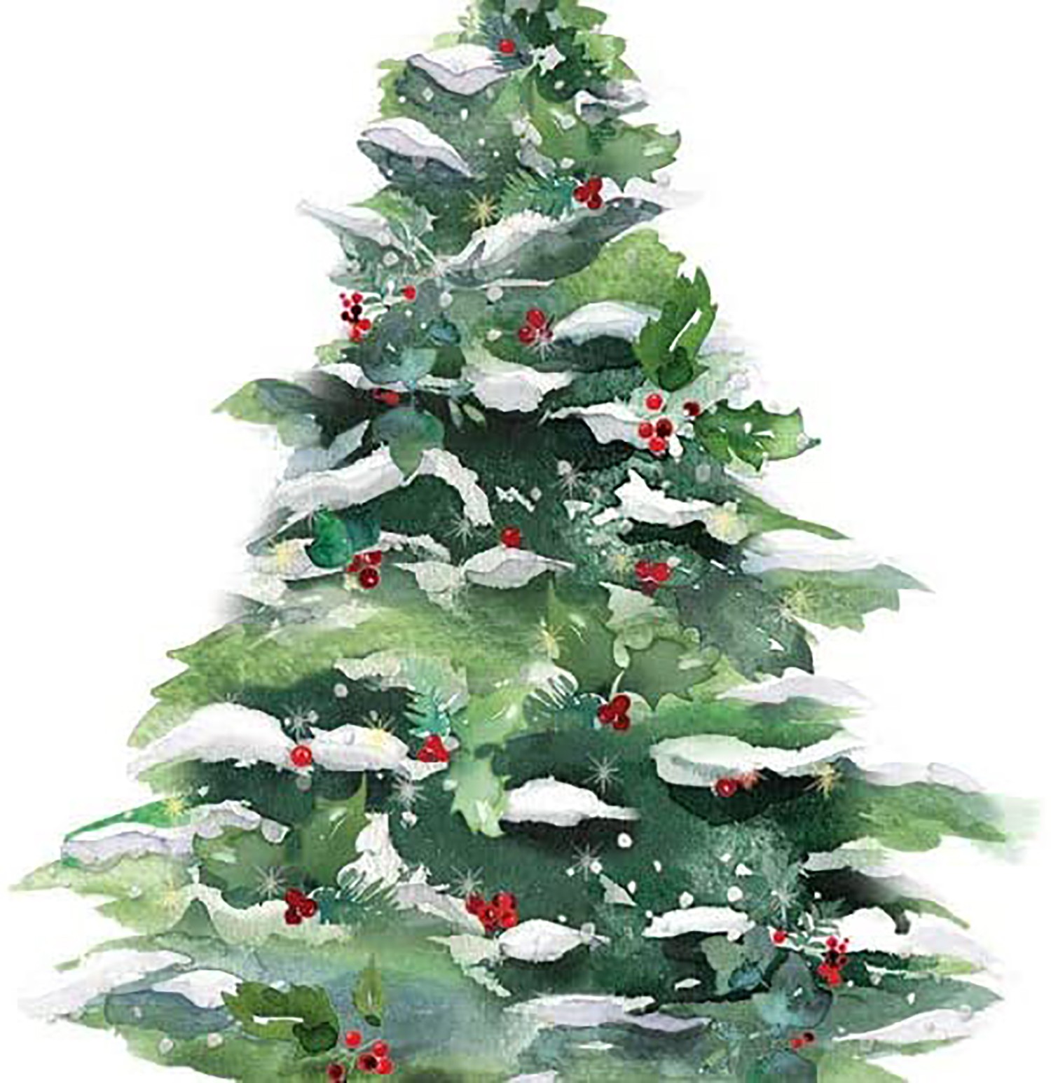 Салфетка для напитков Зимнее дерево с дизайном PaperProducts 20 КАРАТ 2590₽