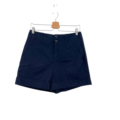 NWT Vince Chino Shorts High Waist Cotton Navy Blue Size US 8