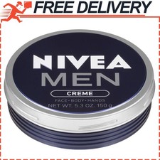NIVEA MEN Creme Multipurpose Cream for Men Face, Hand Body Lotion 5.3 oz. Tin