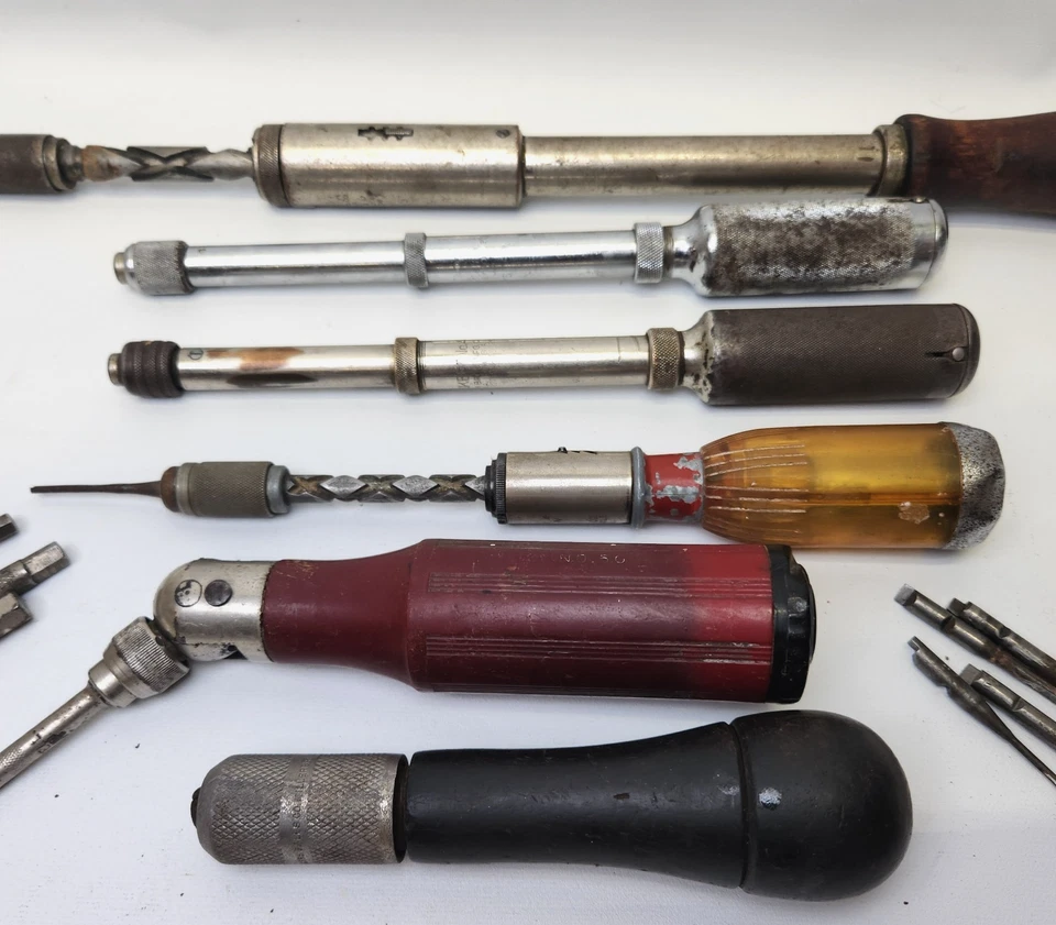 Vintage Spiral Screwdrivers Stanley Yankee No 31A, 41, 233H, Hallowell, Millers - Image 2 of 4