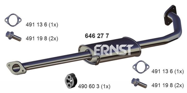 Ernst MittelschalldäMpfer SchalldäMpfer FüR Hyundai I30 FD 1.4 1.6-image