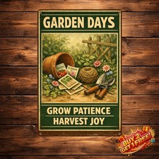 Gardening Because Murder Is Wrong Vintage Metal Sign Retro Wall Decor