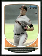 2013 Bowman Chrome Mini #23 Chris Stratton Refractors #/125