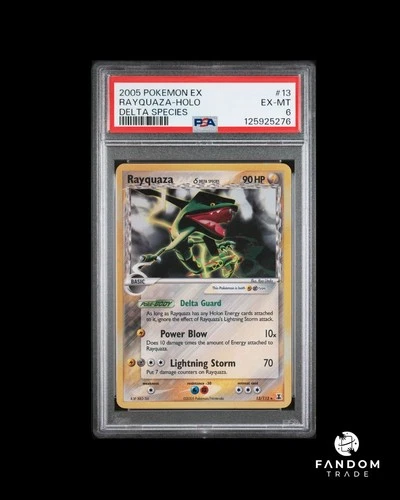 PSA 6 EX-MT Rayquaza Delta Species Holo 13/113 Pokemon EX Delta Species