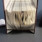 Folded Book Art - Paper Craft Hardcover Book Sculpture Word Design COUNTRY LOVE — photo 3