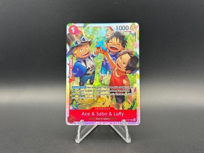 Ace & Sabo & Luffy OP13-007 Super Rare | Carrying On His Will One Piece NM