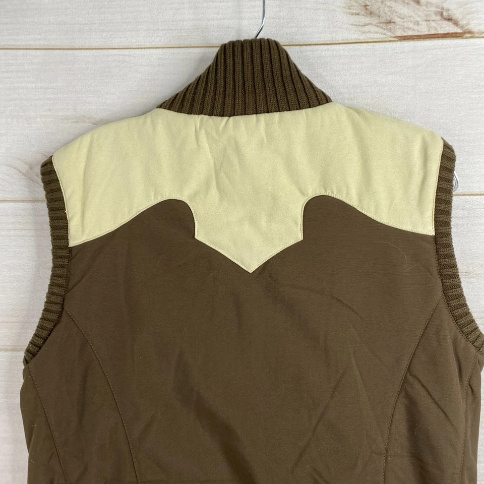 Burton Insulated Vest Womens M Brown Cream Snowboarding Outdoors Retro Y2K - Image 3 of 4
