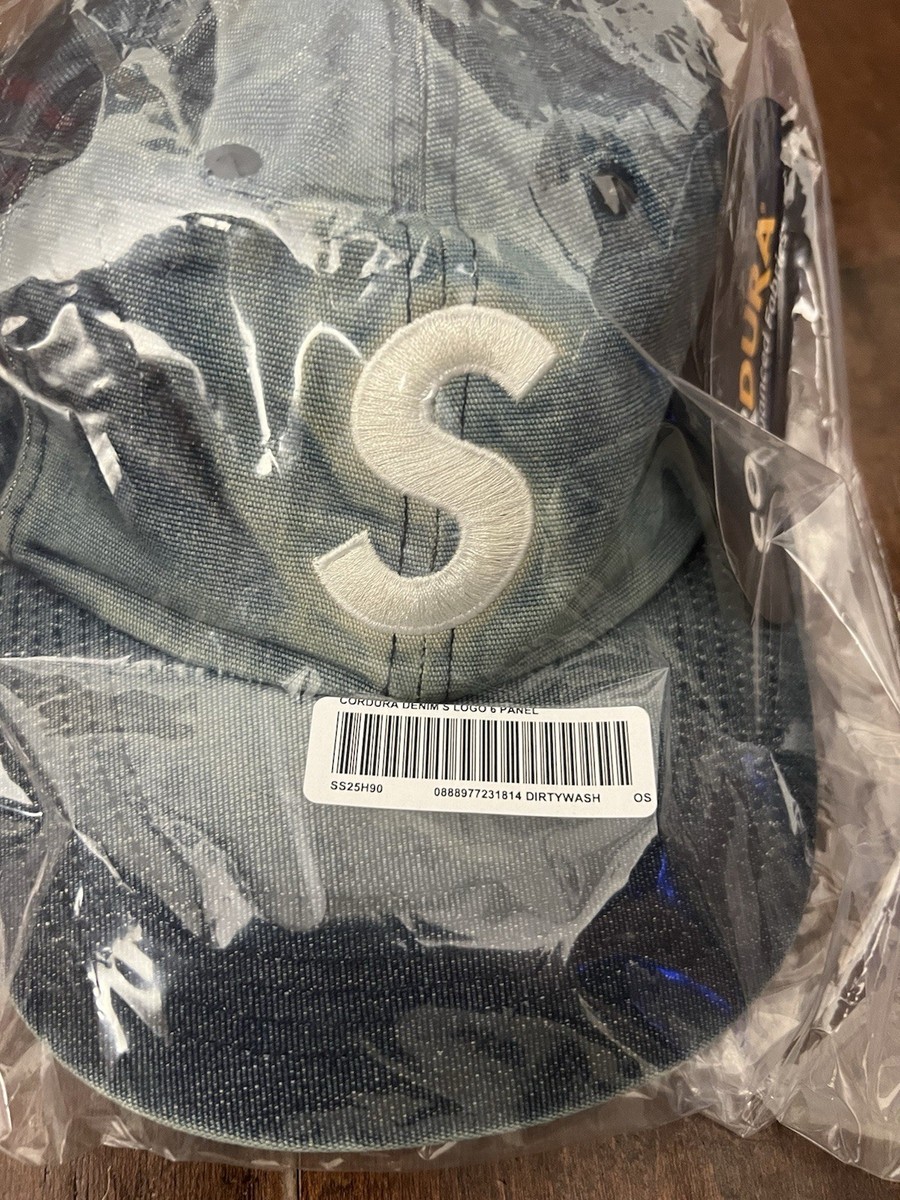 帽子 Supreme Cordura Denim S Bleached Indigo Buy Supreme Cordura Denim S Logo 6-Panel 'Bleached Indigo