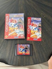 Sega Genesis Game Sonic The Hedgehog Spinball CIB Complete In Box 