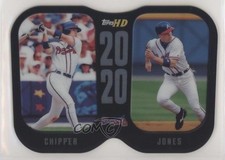 2001 Topps HD 20/20 Platinum Chipper Jones #TW2 HOF 0ei4