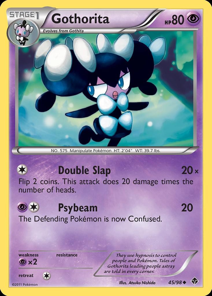 Pokemon Gothorita (45/108) Emerging Powers MP REVERSE HOLO