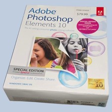 Adobe Photoshop Elements 10 for PC Mac NOS