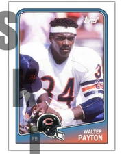 1988 STCC #398 Topps Walter Payton Chicago Bears Jackson State Custom HOF