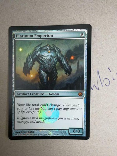 MTG - Platinum Emperion - Foil Scars of Mirrodin LP/NM - Picture 2 of 3
