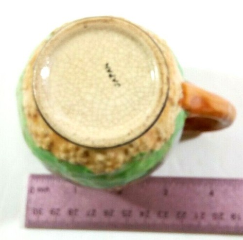 Small Majolica Jug Pitcher Lake with Boats 3.5 inch Stamped Japan+Impressed Mark - Picture 6 of 10