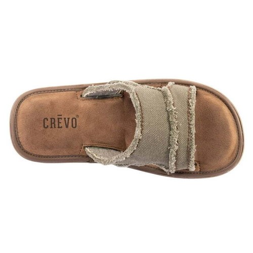 Crevo Baja Men's Memory Foam Hemp Slide Sandals -Wide Fitting Design For Comfort - 第 7/26 張圖片
