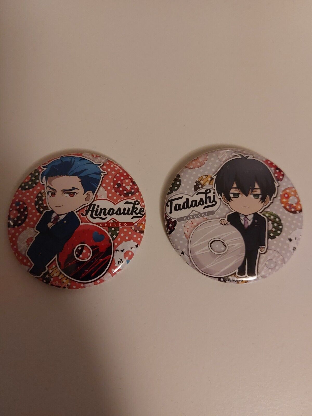 Adam & Tadashi - SK8 The Infinity Anime Street Art Big Pin Badge