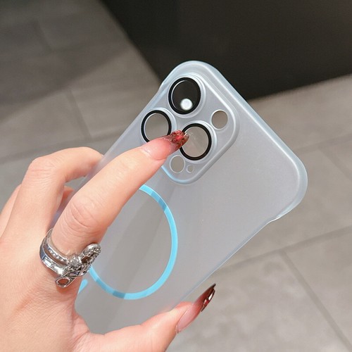 Case For iPhone 16 15 Pro Max 14 13 12 Ultra-thin Frameless Magnetic Hard Cover - Picture 4 of 15
