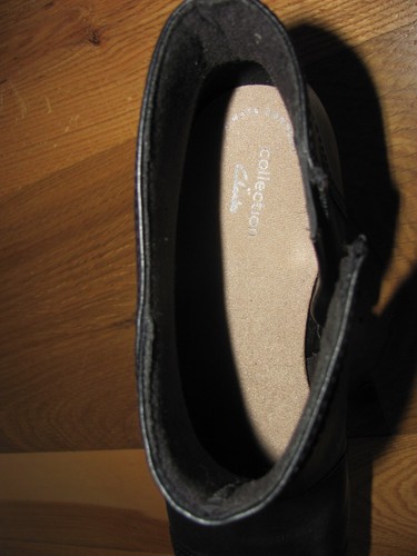 Clarks NEW Emily Calle Black Leather Bootie Ankle Boot Women's 9M - Picture 11 of 12